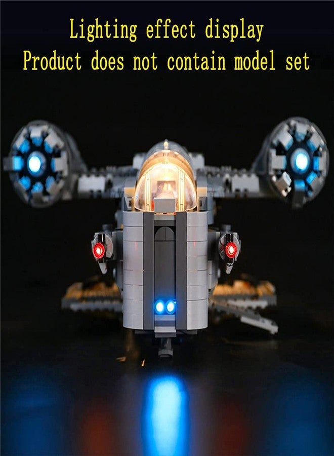 GEAMENT LED Light Kit for 2020 The Mandalorian The Razor Crest - Compatible with Lego 75292 Model (Model Set Not Included) - Image 4